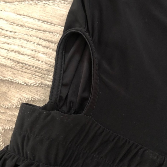 CHERRY MELLOW black hip draped cut out deep v-neck jumpsuit size small/xsmall - Picture 3 of 8